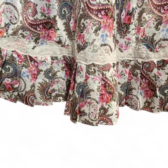 Vintage Victoria Secret Gold Label Women's Small Slip Dress Floral Lace - Picture 4 of 5